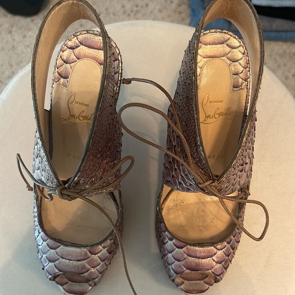Christian Louboutin Python Heels - Picture 9 of 13